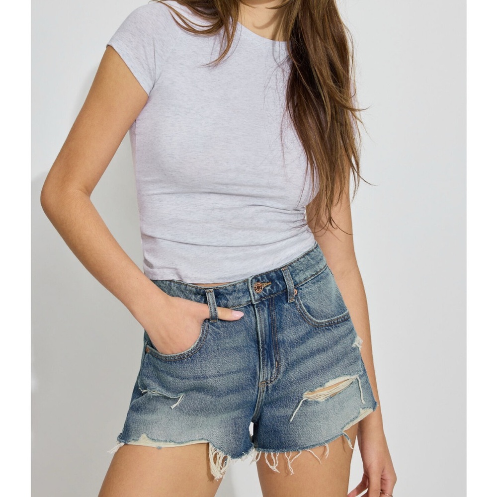NWT Denim Festival Shirts - color blue acid wash